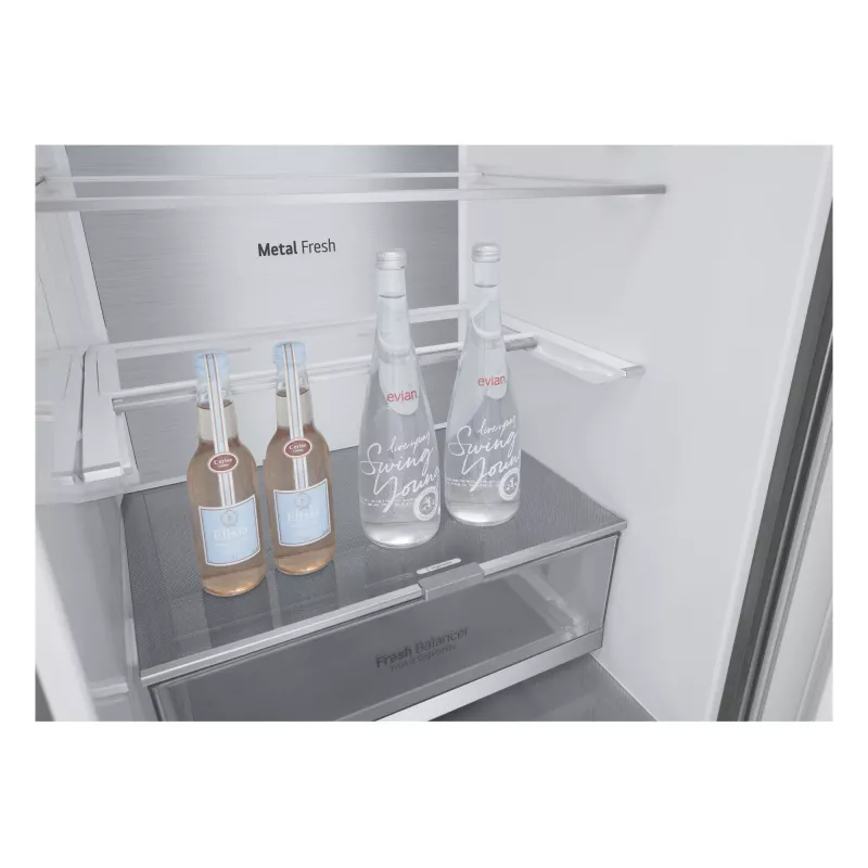 LG GBV7280DPY.APYQEUR fridge-freezer Freestanding 387 L Silver