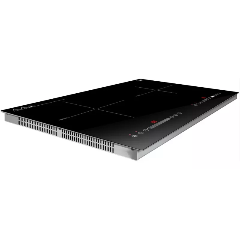 Induction hob LIN LI2H-180, built-in 2-zone, 3200 W, touch control, black glass-ceramic