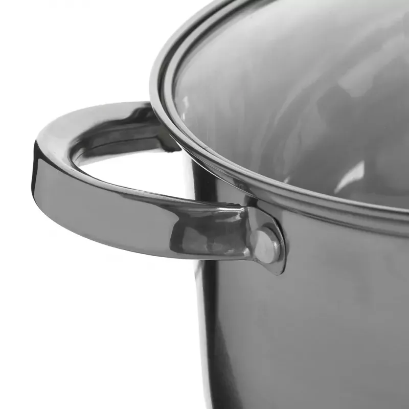 Cookware set Maestro MR-2021 — 9-piece stainless steel, induction compatible, wall thickness 0.6 mm, lids included