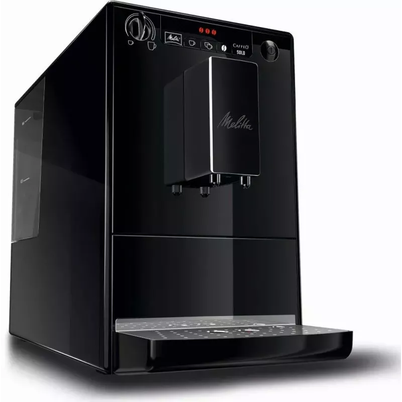 Espresso machine MELITTA Caffeo Solo — fully automatic, 1.2 L water tank, built-in grinder, 15 bar, 120 g bean hopper, black