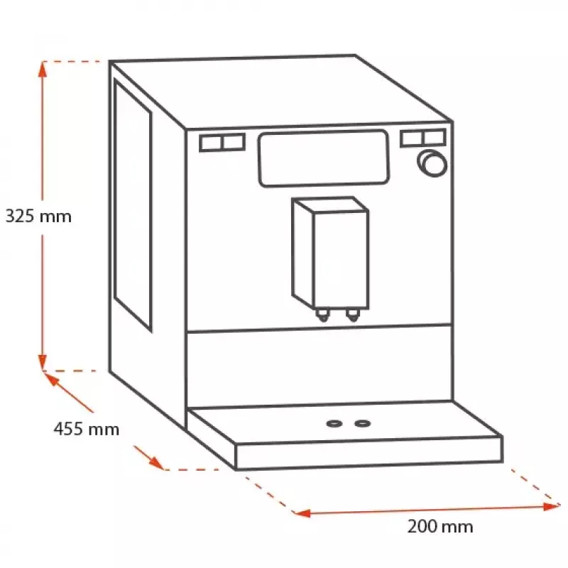 Espresso machine MELITTA SOLO E950-766, 1.2 L water tank, built-in grinder, 1400 W, silver