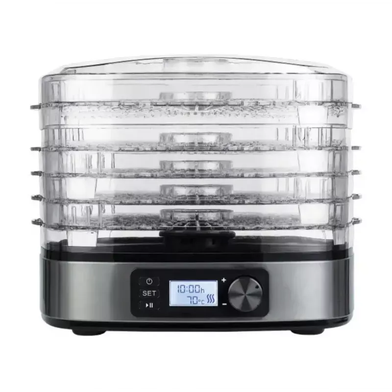 Food dryer MPM MSG-12 dehydrator, 6 trays, 380 W, 35–75 °C, 0.5–36 h timer, stainless steel housing