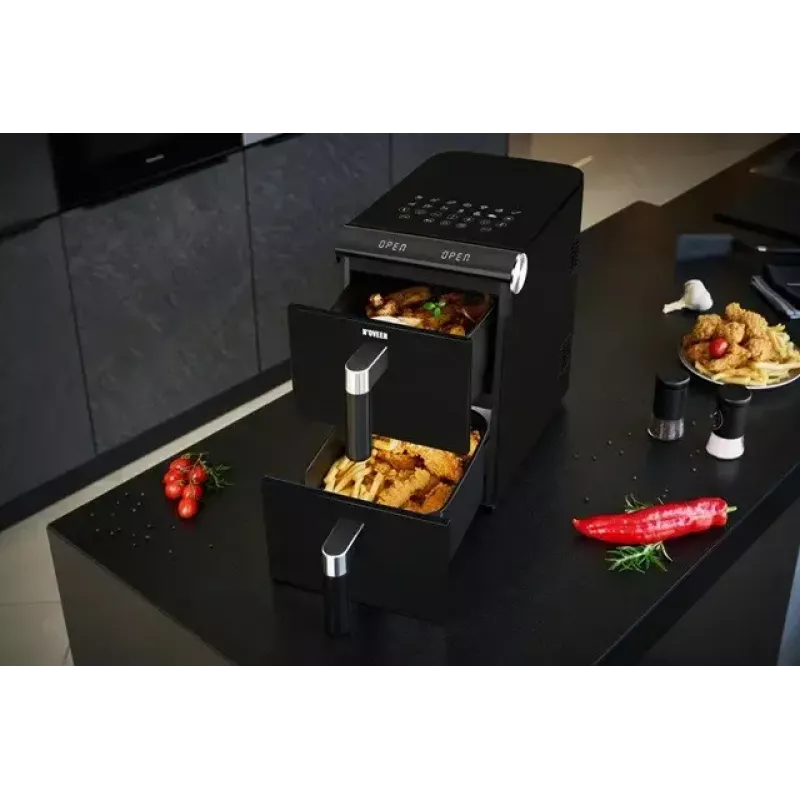 Electric hot air fryer NOVEEN AF5050, 11 L capacity, 1700 W, 13 programs, 50–200°C, digital touch control