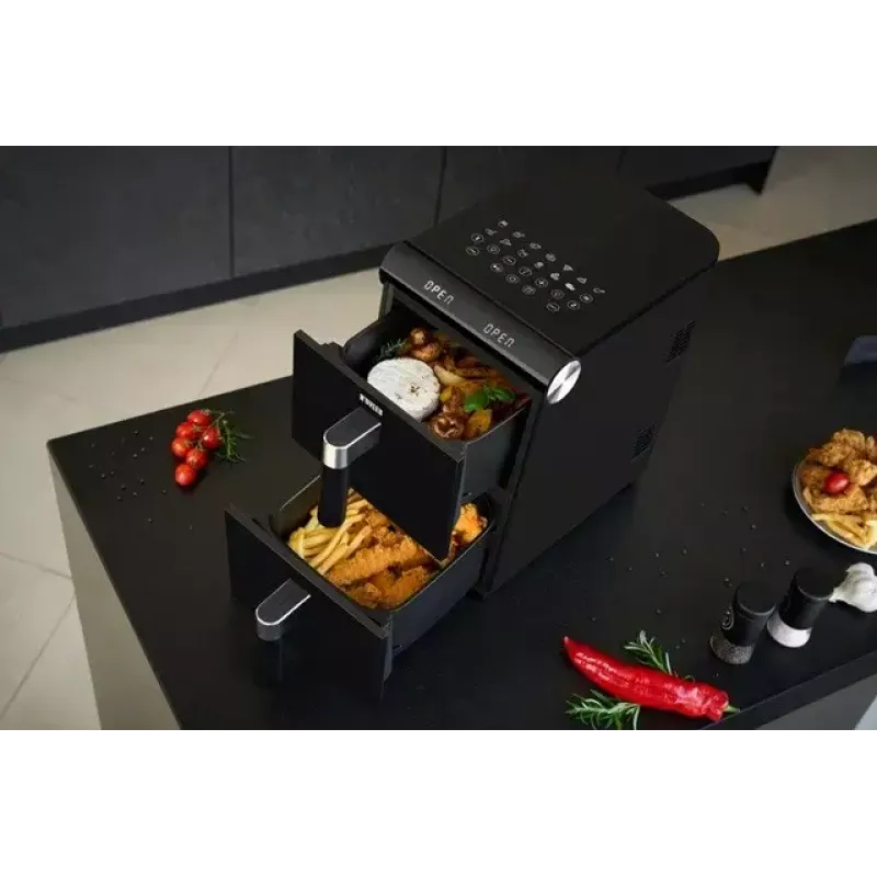 Electric hot air fryer NOVEEN AF5050, 11 L capacity, 1700 W, 13 programs, 50–200°C, digital touch control