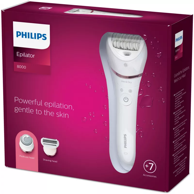 Philips 8000 series Epilator Series 8000 BRE730/10 Wet and Dry epilator