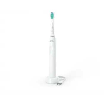 Sonic toothbrush Philips 2100 series HX3651/13 — rechargeable adult sonic toothbrush, 2‑min timer, white, 1 brush head