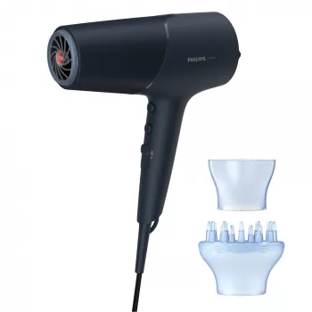 Hair dryer Philips BHD512/00 2300 W, 6 heat/speed settings, ionic, diffuser & concentrator, navy