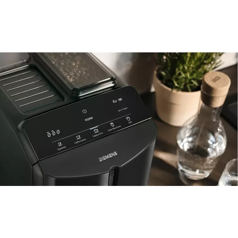 Siemens EQ.300 TF301E19 fully automatic espresso machine, piano black