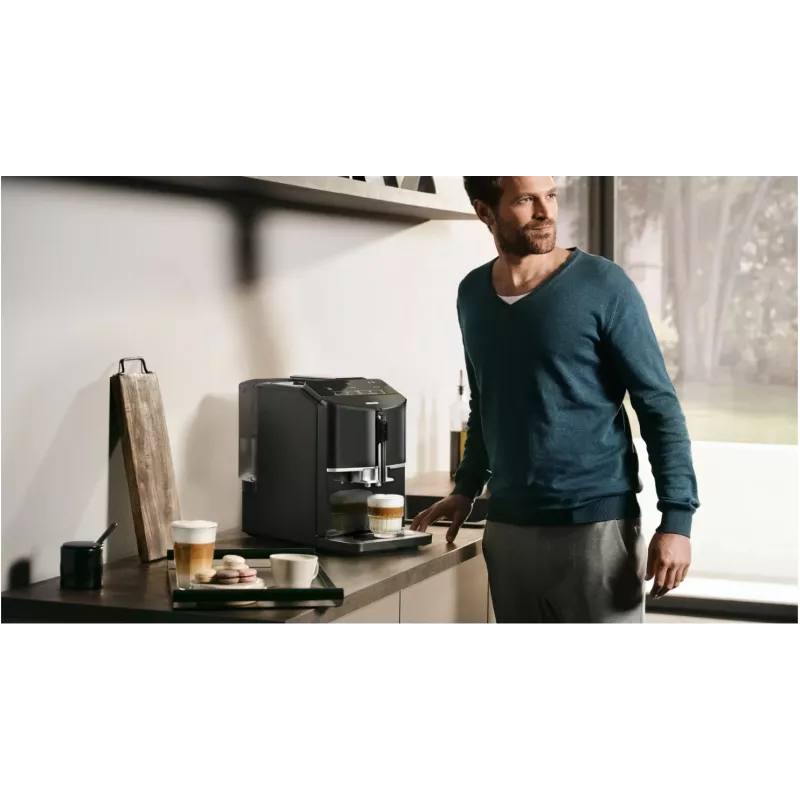 Siemens EQ.300 TF301E19 fully automatic espresso machine, piano black