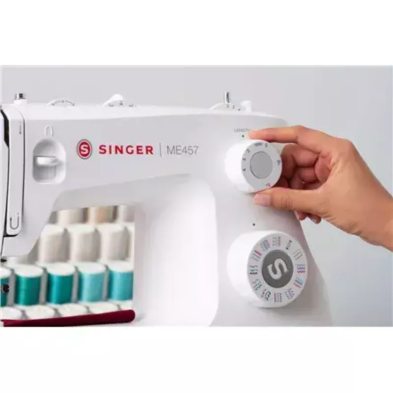 SINGER Sewing Machine ME457 — household sewing machine, 100 stitch patterns, automatic needle threader