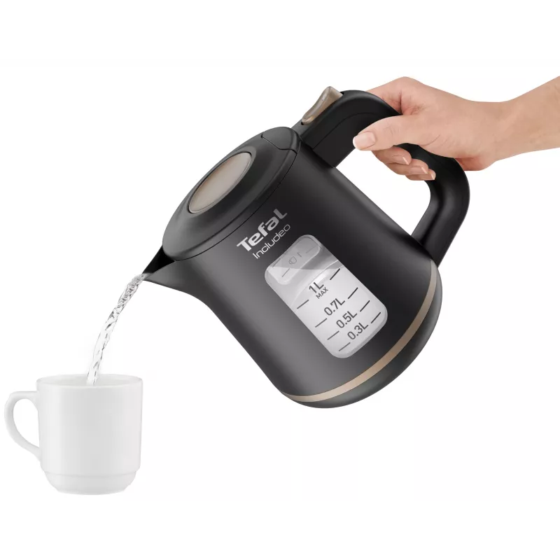 Tefal Includeo KI5338 electric kettle 1 L 2400 W Black