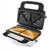 Sandwich maker Tefal SW7011 — 850 W, stainless steel and white, compact 238×276×98 mm