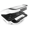 Sandwich maker Tefal SW7011 — 850 W, stainless steel and white, compact 238×276×98 mm