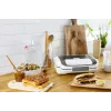 Sandwich maker Tefal SW7011 — 850 W, stainless steel and white, compact 238×276×98 mm
