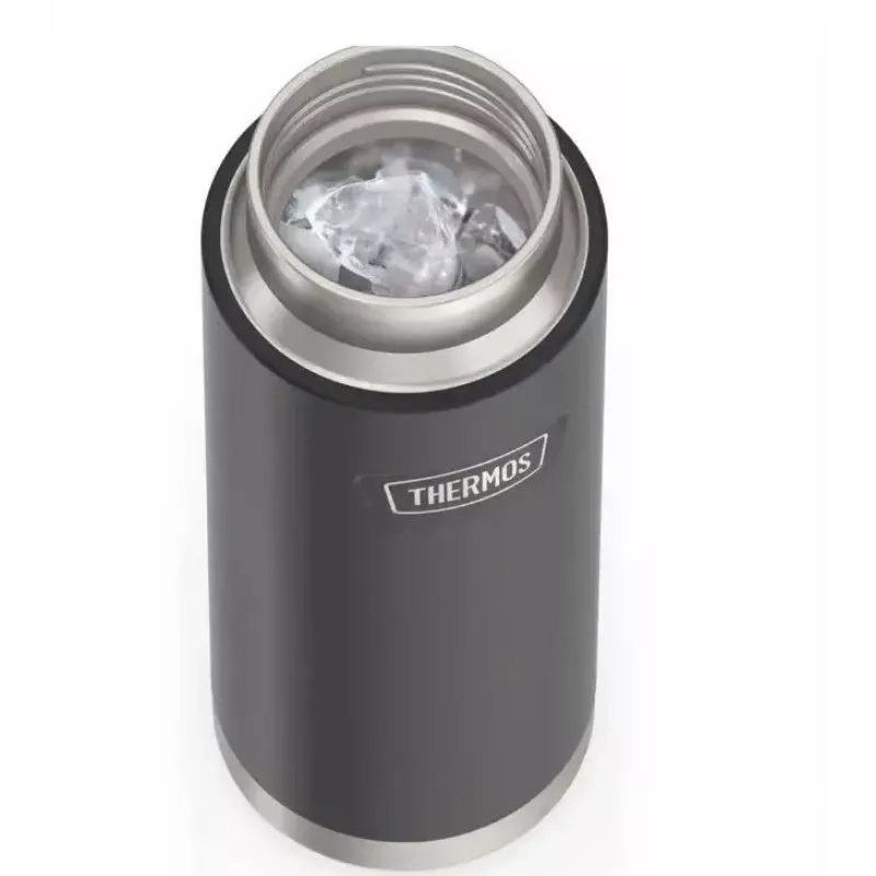 Thermos travel mug THERMOS 130101, vacuum insulated thermal bottle 710 ml, stainless steel, black