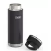 Thermos travel mug THERMOS 130101, vacuum insulated thermal bottle 710 ml, stainless steel, black