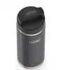 Thermos travel mug THERMOS 130101, vacuum insulated thermal bottle 710 ml, stainless steel, black