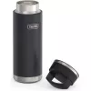 Thermos travel mug THERMOS 130101, vacuum insulated thermal bottle 710 ml, stainless steel, black