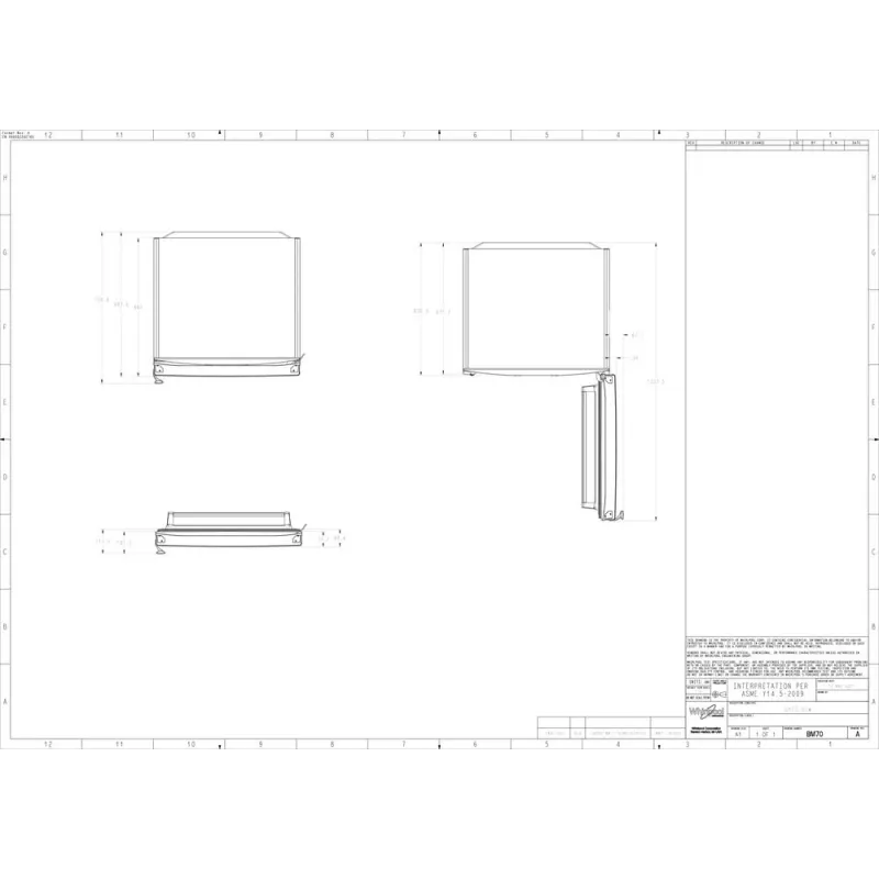Whirlpool WB70E 973 W Freestanding 462 L White