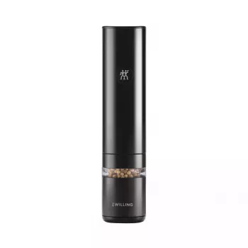 Electric salt and pepper mill ZWILLING ENFINIGY 53103-701-0, black plastic, 200 mm height, Li-Ion battery