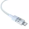 USB cable Baseus Gem P10373003311-01 — 2 m, 2.4 A, Lightning to USB-A, nylon jacket, blue