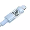 USB cable Baseus Gem P10373003311-01 — 2 m, 2.4 A, Lightning to USB-A, nylon jacket, blue