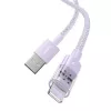 USB charging cable Baseus Gem P10373003511-01 — 2 m, 2.4 A, USB-A to Lightning, purple