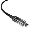 USB charging cable Baseus Gem P10373003111-00, 1 m, 2.4 A, Nylon jacket, Lightning, USB-A, Black