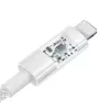 USB charging cable Baseus Gem P10373003211-00, 1 m, 2.4 A, Lightning/USB-A, white, nylon jacket