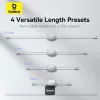 BASEUS Free2pull Expandable USB C To Ip Ligtning Fast Charging Cable 1 M 20 W White