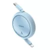 USB-C to Lightning cable Baseus Free2Pull 20W, 1 m, blue, 480 Mbps, USB PD