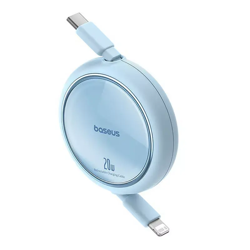 USB-C to Lightning cable Baseus Free2Pull 20W, 1 m, blue, 480 Mbps, USB PD
