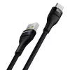 USB A to USB C cable Baseus Flash 2 1m 100W Black, USB PD, 480 Mbps, Nylon