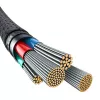 USB-A to Lightning cable Baseus P10355802111-00 — 1 m, 5V/2.4A, USB PD, Aramid fibre, Black