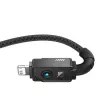 USB-A to Lightning cable Baseus P10355802111-00 — 1 m, 5V/2.4A, USB PD, Aramid fibre, Black