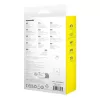 USB A to Lightning cable Baseus 1 m 5V 2.4A White, USB PD, 480 Mbps