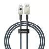 USB A to Lightning cable Baseus 1 m 5V 2.4A White, USB PD, 480 Mbps