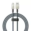 USB A to Lightning cable Baseus 1 m 5V 2.4A White, USB PD, 480 Mbps