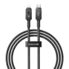 USB-C to Lightning cable Baseus Unbreakable 1m 20W — Aramid fibre, 480 Mbit/s, Black