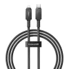 USB-C to Lightning cable Baseus Unbreakable 1m 20W — Aramid fibre, 480 Mbit/s, Black