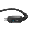 USB-C to Lightning cable Baseus Unbreakable 1m 20W — Aramid fibre, 480 Mbit/s, Black