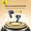 True Wireless in-ear headset Baseus 35 True — Bluetooth 5.3, ANC, 8 h playback (ANC off), 65 h with case, 800 mAh case, USB-C, black