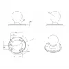 Round Plate with Ball RAM Mounts RAM-202U