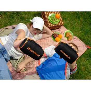 Stereo portable speaker TRACER XtremeBeat TWS — 15 W, IPX6, Bluetooth 5.3, 6 h, AUX/USB, microphone