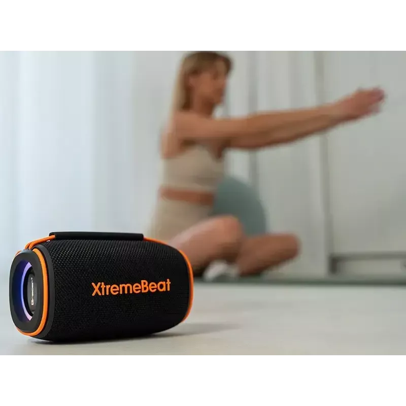 Stereo portable speaker TRACER XtremeBeat TWS — 15 W, IPX6, Bluetooth 5.3, 6 h, AUX/USB, microphone