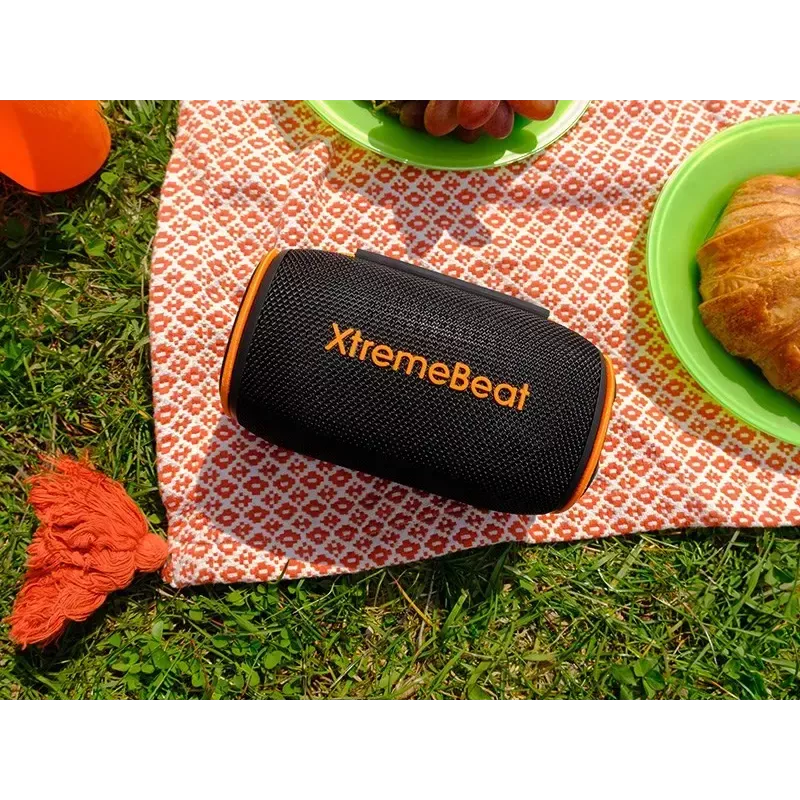 Stereo portable speaker TRACER XtremeBeat TWS — 15 W, IPX6, Bluetooth 5.3, 6 h, AUX/USB, microphone