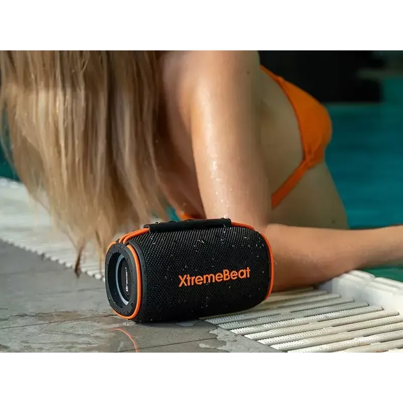 Stereo portable speaker TRACER XtremeBeat TWS — 15 W, IPX6, Bluetooth 5.3, 6 h, AUX/USB, microphone