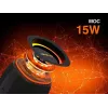 Stereo portable speaker TRACER XtremeBeat TWS — 15 W, IPX6, Bluetooth 5.3, 6 h, AUX/USB, microphone