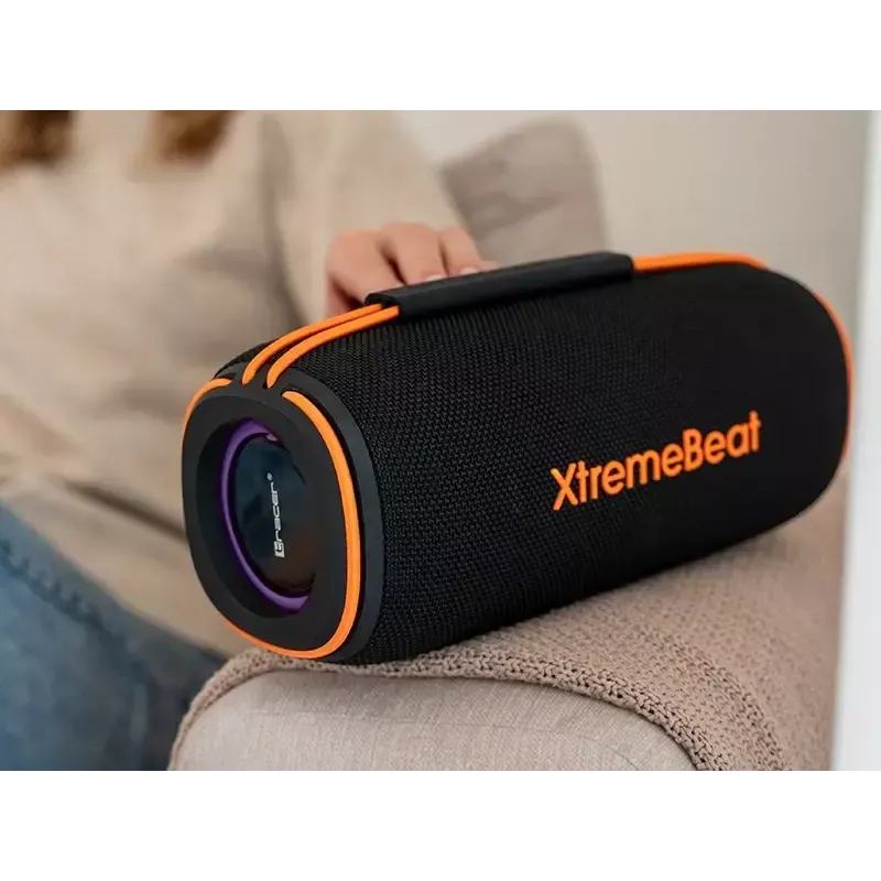 Stereo portable speaker TRACER XtraVox XL TWS BT RGB — 25W RMS, IPX6, Bluetooth 5.3, AUX, USB-A
