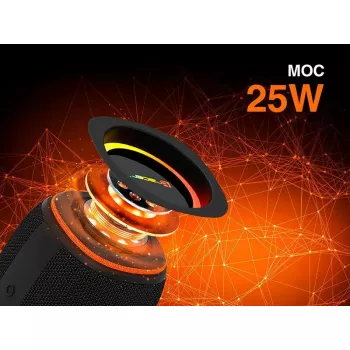 Stereo portable speaker TRACER XtraVox XL TWS BT RGB — 25W RMS, IPX6, Bluetooth 5.3, AUX, USB-A